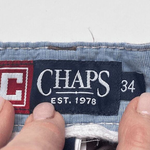 Chaps Tan Cargo Shorts, Size 34 - Picture 6 of 12